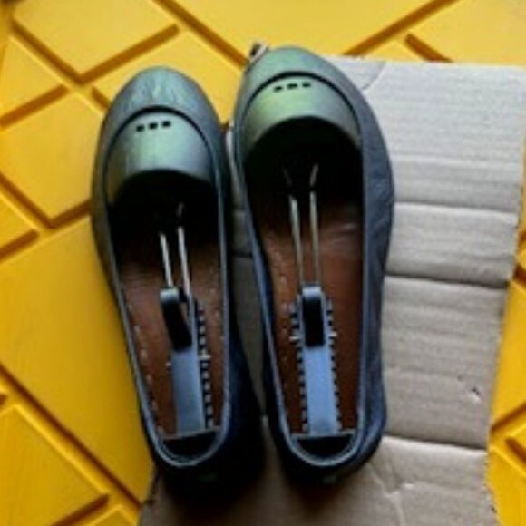 Tieks by Gavrieli California Navy Blue Leather Ballet Flats Slip On Shoes 11 - Picture 1 of 5